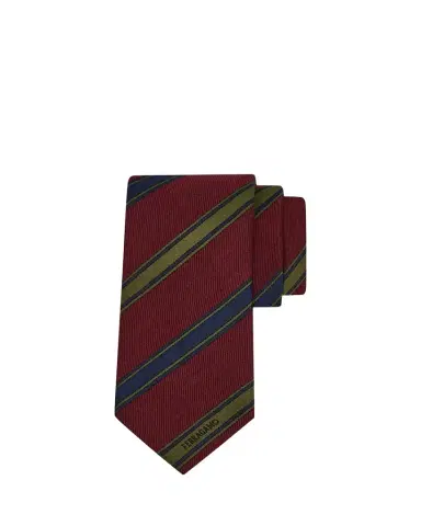 Ferragamo Men's Multi-Stripe Logo Silk Tie | Thumbnail 1 Ferragamo Men's Multi-Stripe Logo Silk Tie | Thumbnail 1