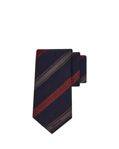 Ferragamo Men's Multi-Stripe Logo Silk Tie | Thumbnail 1 Ferragamo Men's Multi-Stripe Logo Silk Tie | Thumbnail 1
