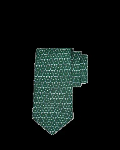 Ferragamo Men's Geometric Hockey Stick Silk Tie | Thumbnail 2 Ferragamo Men's Geometric Hockey Stick Silk Tie | Thumbnail 2