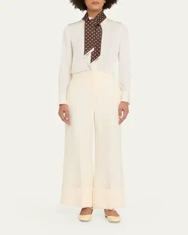 Valentino Garavani Reversible Silk Twill Skinny Scarf | Thumbnail 2 Valentino Garavani Reversible Silk Twill Skinny Scarf | Thumbnail 2