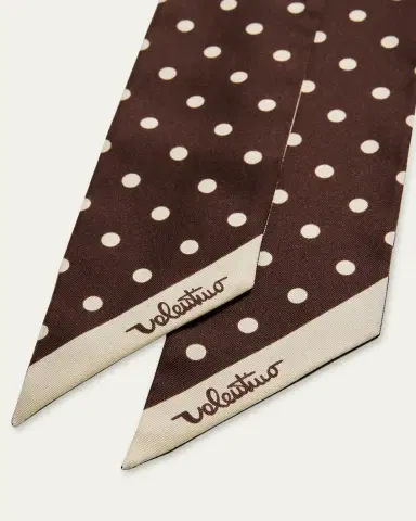 Valentino Garavani Reversible Silk Twill Skinny Scarf | Thumbnail 4 Valentino Garavani Reversible Silk Twill Skinny Scarf | Thumbnail 4