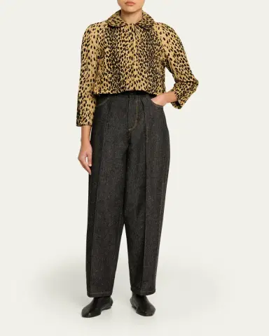 NACKIYE Borrowed Pleated Tapered-Leg Denim Pants | Thumbnail 2 NACKIYE Borrowed Pleated Tapered-Leg Denim Pants | Thumbnail 2
