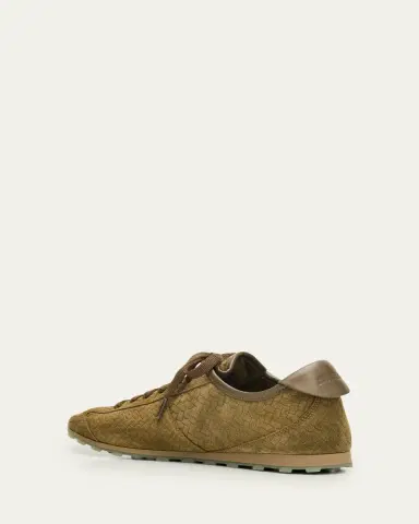 Jacquemus Men's Les Tennis Woven Suede Low-Top Sneakers | Thumbnail 2 Jacquemus Men's Les Tennis Woven Suede Low-Top Sneakers | Thumbnail 2