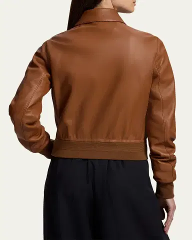 Ralph Lauren Collection Sullivan Leather Bomber Jacket | Thumbnail 3 Ralph Lauren Collection Sullivan Leather Bomber Jacket | Thumbnail 3