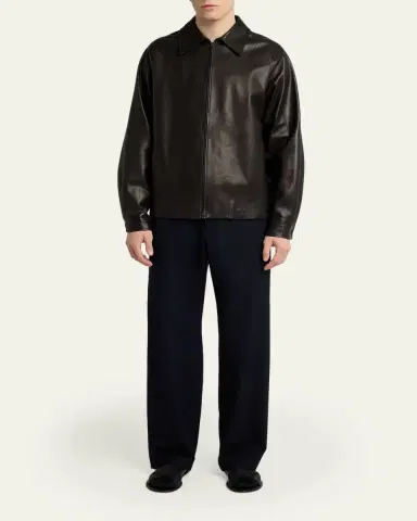 The Row Men's Ari Wool Gabardine Pants | Thumbnail 2 The Row Men's Ari Wool Gabardine Pants | Thumbnail 2