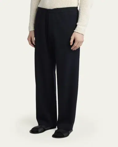 The Row Men's Ari Wool Gabardine Pants | Thumbnail 4 The Row Men's Ari Wool Gabardine Pants | Thumbnail 4