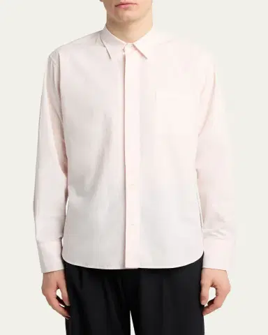 The Row Men's Marek Cotton Poplin Button-Down Shirt | Thumbnail 4 The Row Men's Marek Cotton Poplin Button-Down Shirt | Thumbnail 4