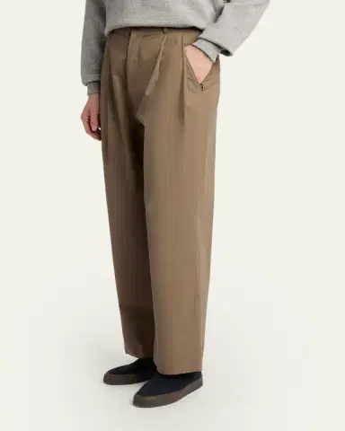 The Row Men's Tibor Cotton-Cashmere Gabardine Pants | Thumbnail 4 The Row Men's Tibor Cotton-Cashmere Gabardine Pants | Thumbnail 4