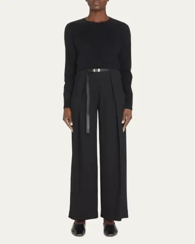 The Row Sherman Cotton Jersey Long-Sleeve T-Shirt | Thumbnail 2 The Row Sherman Cotton Jersey Long-Sleeve T-Shirt | Thumbnail 2