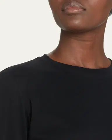 The Row Sherman Cotton Jersey Long-Sleeve T-Shirt | Thumbnail 5 The Row Sherman Cotton Jersey Long-Sleeve T-Shirt | Thumbnail 5