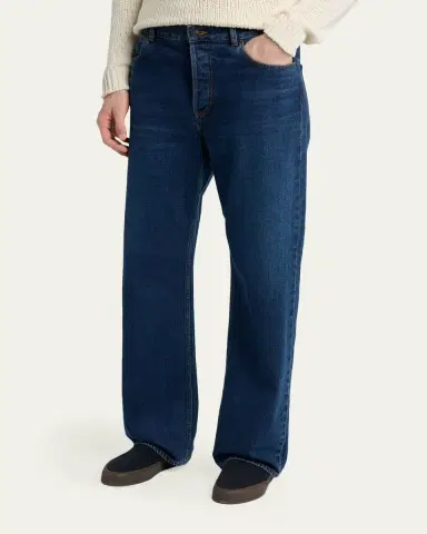 The Row Men's Siouxie Straight-Leg Cotton Denim Jeans | Thumbnail 4 The Row Men's Siouxie Straight-Leg Cotton Denim Jeans | Thumbnail 4