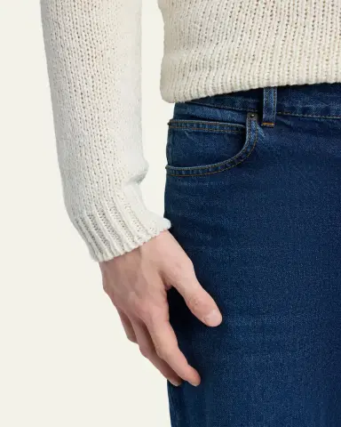 The Row Men's Siouxie Straight-Leg Cotton Denim Jeans | Thumbnail 5 The Row Men's Siouxie Straight-Leg Cotton Denim Jeans | Thumbnail 5