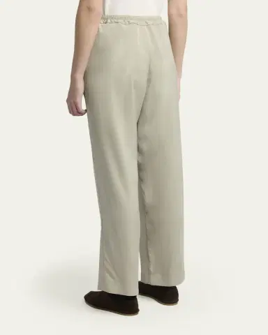 The Row Duvain Silk Straight-Leg Pull-On Pants | Thumbnail 3 The Row Duvain Silk Straight-Leg Pull-On Pants | Thumbnail 3