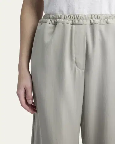 The Row Duvain Silk Straight-Leg Pull-On Pants | Thumbnail 5 The Row Duvain Silk Straight-Leg Pull-On Pants | Thumbnail 5