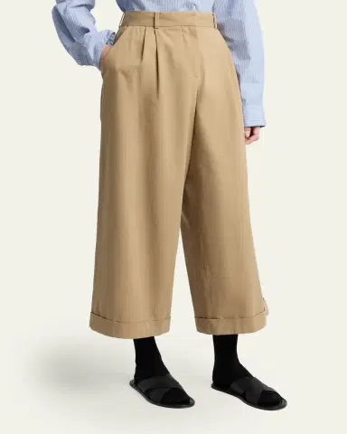 The Row Lior Cotton & Cashmere Wide-Leg Pants | Thumbnail 4 The Row Lior Cotton & Cashmere Wide-Leg Pants | Thumbnail 4
