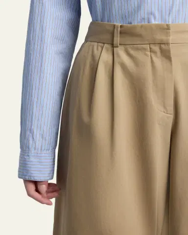 The Row Lior Cotton & Cashmere Wide-Leg Pants | Thumbnail 5 The Row Lior Cotton & Cashmere Wide-Leg Pants | Thumbnail 5