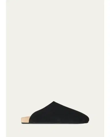 The Row Hudson Suede Slide Mules | Thumbnail 1 The Row Hudson Suede Slide Mules | Thumbnail 1
