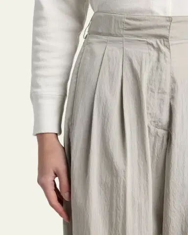 The Row Iven Low-Rise Crinkled Barrel-Leg Pants | Thumbnail 5 The Row Iven Low-Rise Crinkled Barrel-Leg Pants | Thumbnail 5