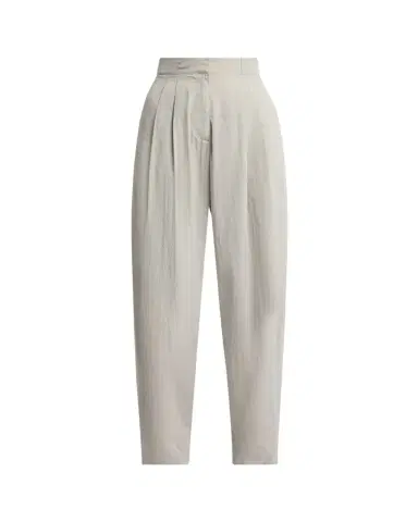 The Row Iven Low-Rise Crinkled Barrel-Leg Pants | Thumbnail 1 The Row Iven Low-Rise Crinkled Barrel-Leg Pants | Thumbnail 1