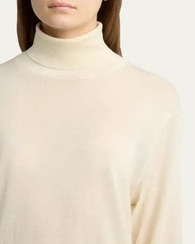 The Row Nabari Cashmere Long-Sleeve Turtleneck Sweater | Thumbnail 5 The Row Nabari Cashmere Long-Sleeve Turtleneck Sweater | Thumbnail 5
