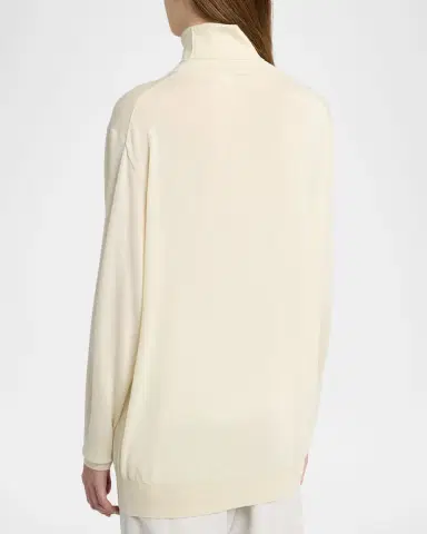 The Row Nabari Cashmere Long-Sleeve Turtleneck Sweater | Thumbnail 7 The Row Nabari Cashmere Long-Sleeve Turtleneck Sweater | Thumbnail 7