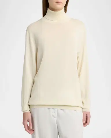 The Row Nabari Cashmere Long-Sleeve Turtleneck Sweater | Thumbnail 8 The Row Nabari Cashmere Long-Sleeve Turtleneck Sweater | Thumbnail 8