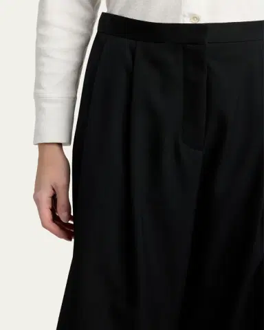 The Row Kalyan Wide-Leg Wool Gabardine Shorts | Thumbnail 5 The Row Kalyan Wide-Leg Wool Gabardine Shorts | Thumbnail 5