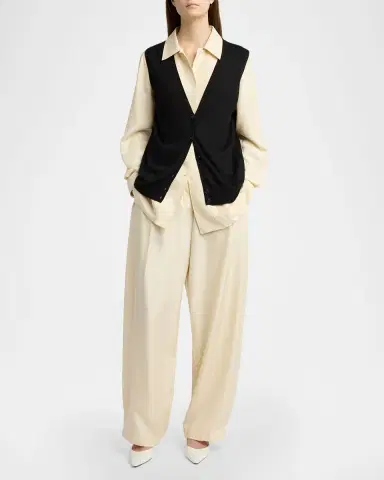 The Row Neel Cashmere Cardigan Vest | Thumbnail 6 The Row Neel Cashmere Cardigan Vest | Thumbnail 6