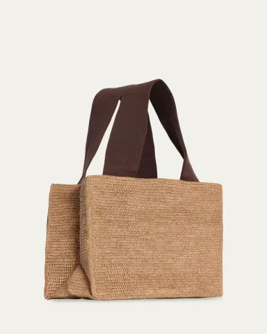 THE ROW Loretta Tote Bag in Raffia | Thumbnail 2 THE ROW Loretta Tote Bag in Raffia | Thumbnail 2