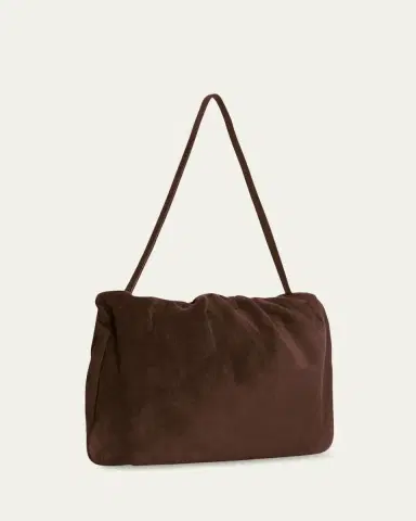 The Row Bourse XL Shoulder Bag in Suede | Thumbnail 2 The Row Bourse XL Shoulder Bag in Suede | Thumbnail 2