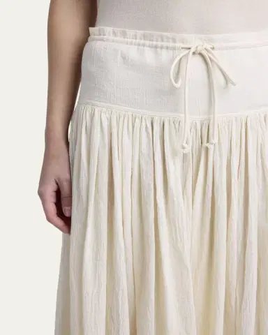 The Row Berenice Cotton Gauze Wide-Leg Skirt Pants | Thumbnail 5 The Row Berenice Cotton Gauze Wide-Leg Skirt Pants | Thumbnail 5