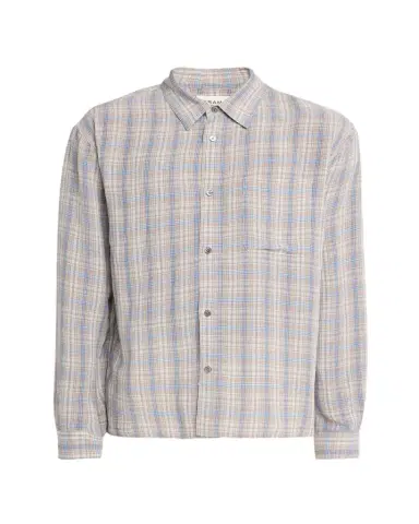 FRAME Men's Relaxed Fit Plaid Button-Down Shirt | Thumbnail 1 FRAME Men's Relaxed Fit Plaid Button-Down Shirt | Thumbnail 1