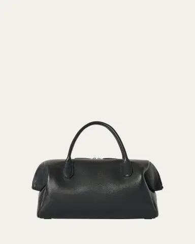 THE ROW Faye Rounded Top-Handle Bag in Leather | Thumbnail 3 THE ROW Faye Rounded Top-Handle Bag in Leather | Thumbnail 3