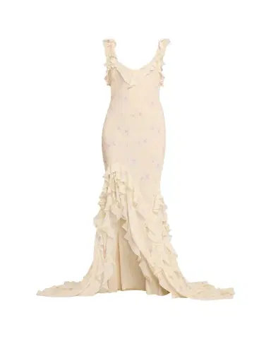 LoveShackFancy Roseline Floral Ruffle Maxi Dress | Thumbnail 1 LoveShackFancy Roseline Floral Ruffle Maxi Dress | Thumbnail 1