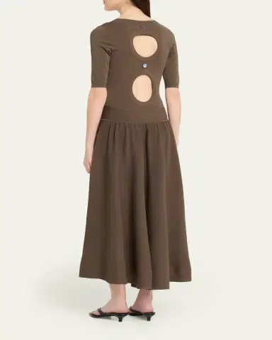 Maria McManus Double Keyhole Knit Midi Dress | Thumbnail 3 Maria McManus Double Keyhole Knit Midi Dress | Thumbnail 3
