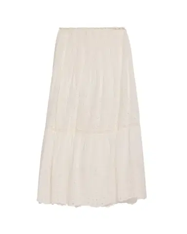 LoveShackFancy Mallow Embroidered Cotton Midi Skirt | Thumbnail 1 LoveShackFancy Mallow Embroidered Cotton Midi Skirt | Thumbnail 1