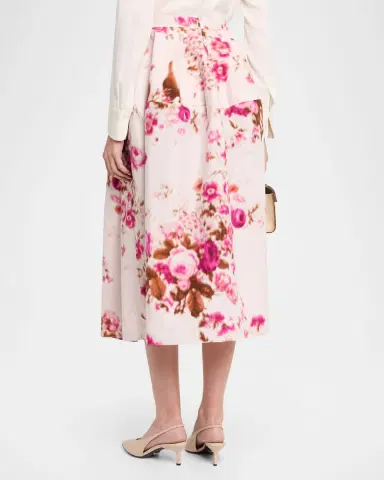 Erdem Floral-Print Cotton Midi Skirt | Thumbnail 11 Erdem Floral-Print Cotton Midi Skirt | Thumbnail 11