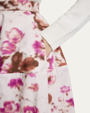 Erdem Floral-Print Cotton Midi Skirt | Thumbnail 5 Erdem Floral-Print Cotton Midi Skirt | Thumbnail 5