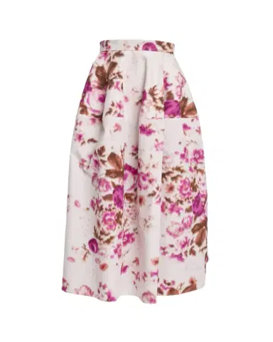 Erdem Floral-Print Cotton Midi Skirt | Thumbnail 1 Erdem Floral-Print Cotton Midi Skirt | Thumbnail 1