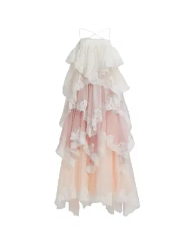 Aje Ophelia Tiered Lace Gown | Thumbnail 1 Aje Ophelia Tiered Lace Gown | Thumbnail 1