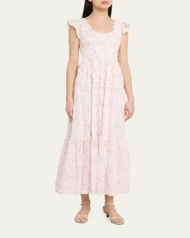 LoveShackFancy Chessie Floral Maxi Dress | Thumbnail 4 LoveShackFancy Chessie Floral Maxi Dress | Thumbnail 4