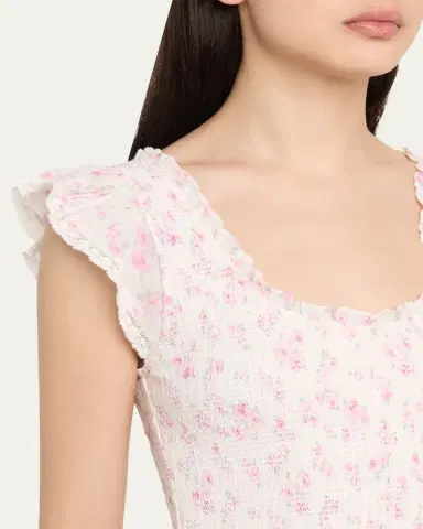 LoveShackFancy Chessie Floral Maxi Dress | Thumbnail 5 LoveShackFancy Chessie Floral Maxi Dress | Thumbnail 5