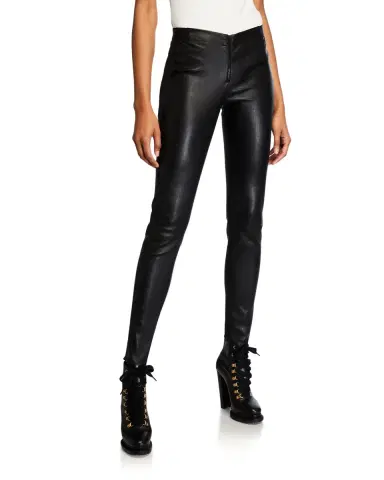 ALICE + OLIVIA Lamb Leather Leggings | Thumbnail 1 ALICE + OLIVIA Lamb Leather Leggings | Thumbnail 1