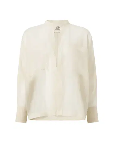 Attersee Sheer Cotton Voile Oversized Utility Shirt | Thumbnail 1 Attersee Sheer Cotton Voile Oversized Utility Shirt | Thumbnail 1