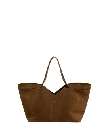Saint Laurent Y Medium Tote Bag in Suede | Thumbnail 1 Saint Laurent Y Medium Tote Bag in Suede | Thumbnail 1