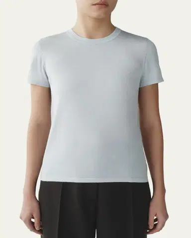 Attersee Cashmere and Silk Short-Sleeve Tee | Thumbnail 4 Attersee Cashmere and Silk Short-Sleeve Tee | Thumbnail 4