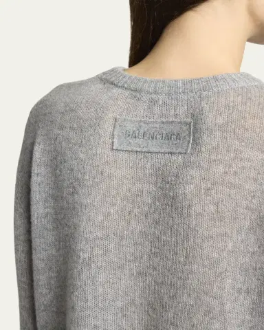 Balenciaga Cashmere Open-Knit Crop Sweater | Thumbnail 5 Balenciaga Cashmere Open-Knit Crop Sweater | Thumbnail 5