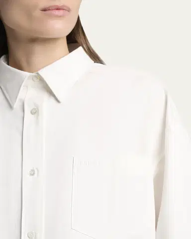 Balenciaga Organdi Cotton-Silk Poplin Cocoon Collared Shirt | Thumbnail 5 Balenciaga Organdi Cotton-Silk Poplin Cocoon Collared Shirt | Thumbnail 5