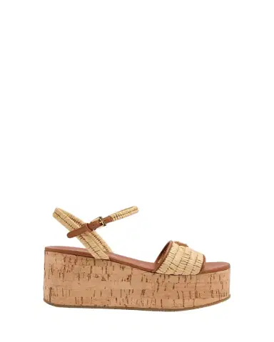 Prada 75mm Triangle Logo Raffia Platform Sandals | Thumbnail 1 Prada 75mm Triangle Logo Raffia Platform Sandals | Thumbnail 1