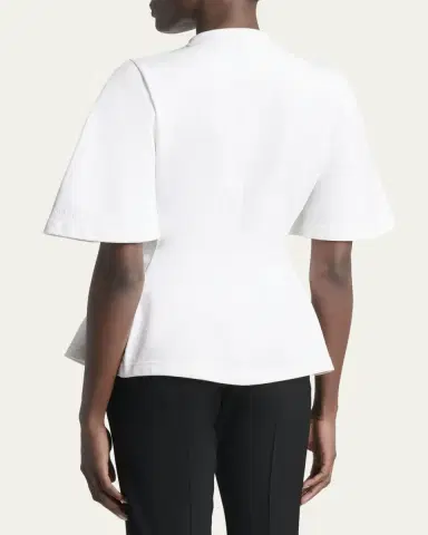 Balenciaga Very Heavy Jersey Peplum T-Shirt | Thumbnail 3 Balenciaga Very Heavy Jersey Peplum T-Shirt | Thumbnail 3